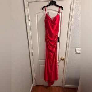 La Femme Red Maxi Dress